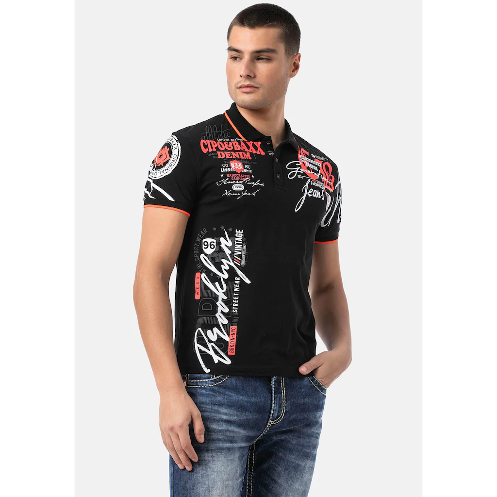 Cipo & Baxx Poloshirt Mit Markantem Print ▷ Bestellen