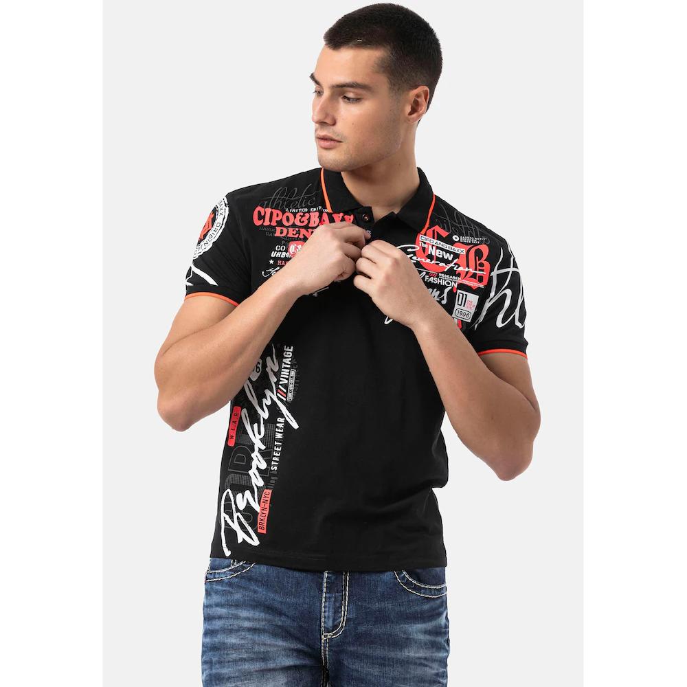 Cipo & Baxx Poloshirt mit markantem Print ▷ bestellen