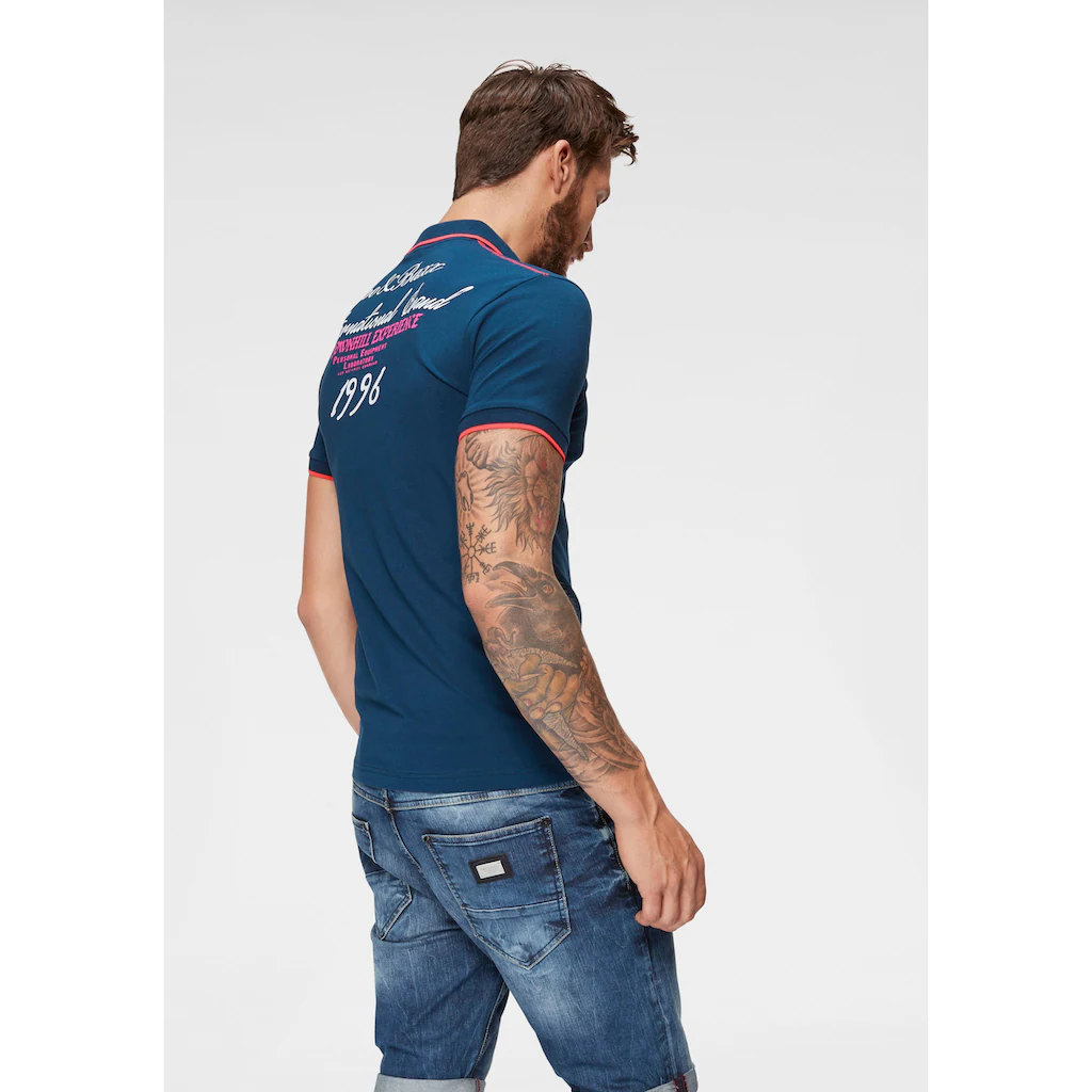 Cipo & Baxx Poloshirt »Rowing Club« Bis Gr. 5XL ▷ Bestellen