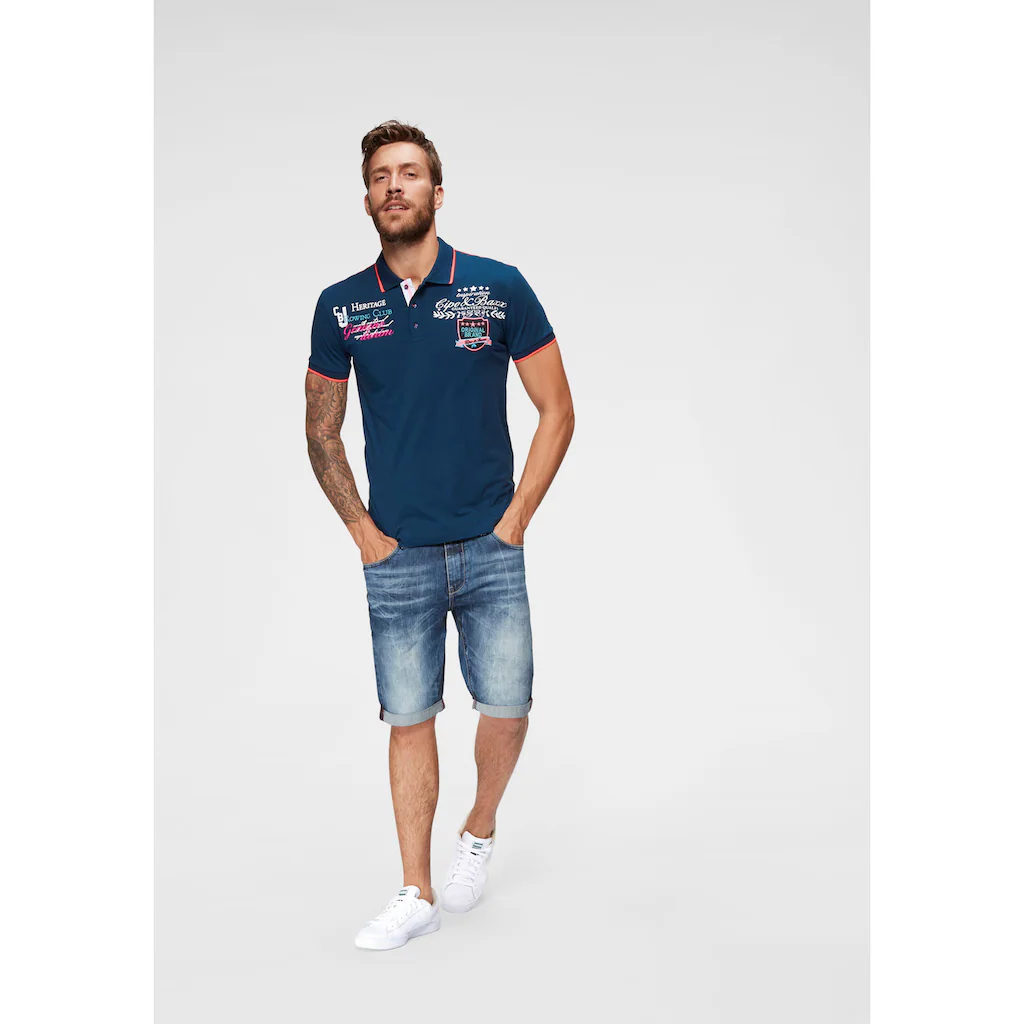 Cipo & Baxx Poloshirt »Rowing Club« Bis Gr. 5XL ▷ Bestellen