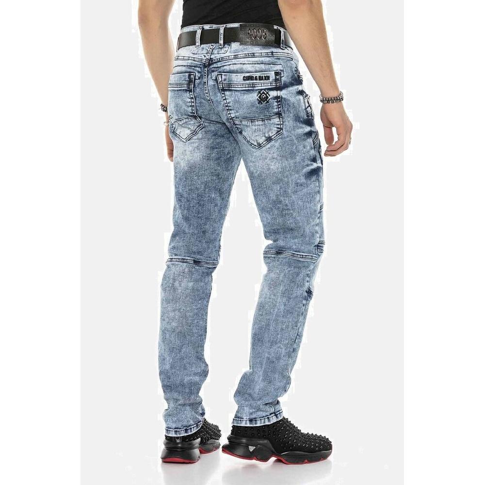 Cipo & Baxx Regular-fit-Jeans »DENIM« Bequeme Jeans Mit Coolen Ziernahtelementen CD598 ▷ Bestellen