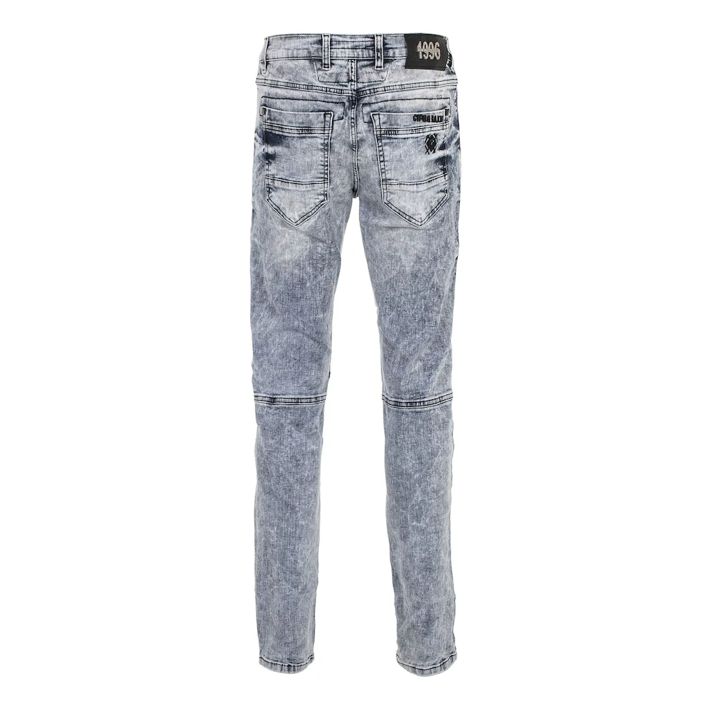Cipo & Baxx Regular-fit-Jeans »DENIM« Bequeme Jeans Mit Coolen Ziernahtelementen CD598 ▷ Bestellen