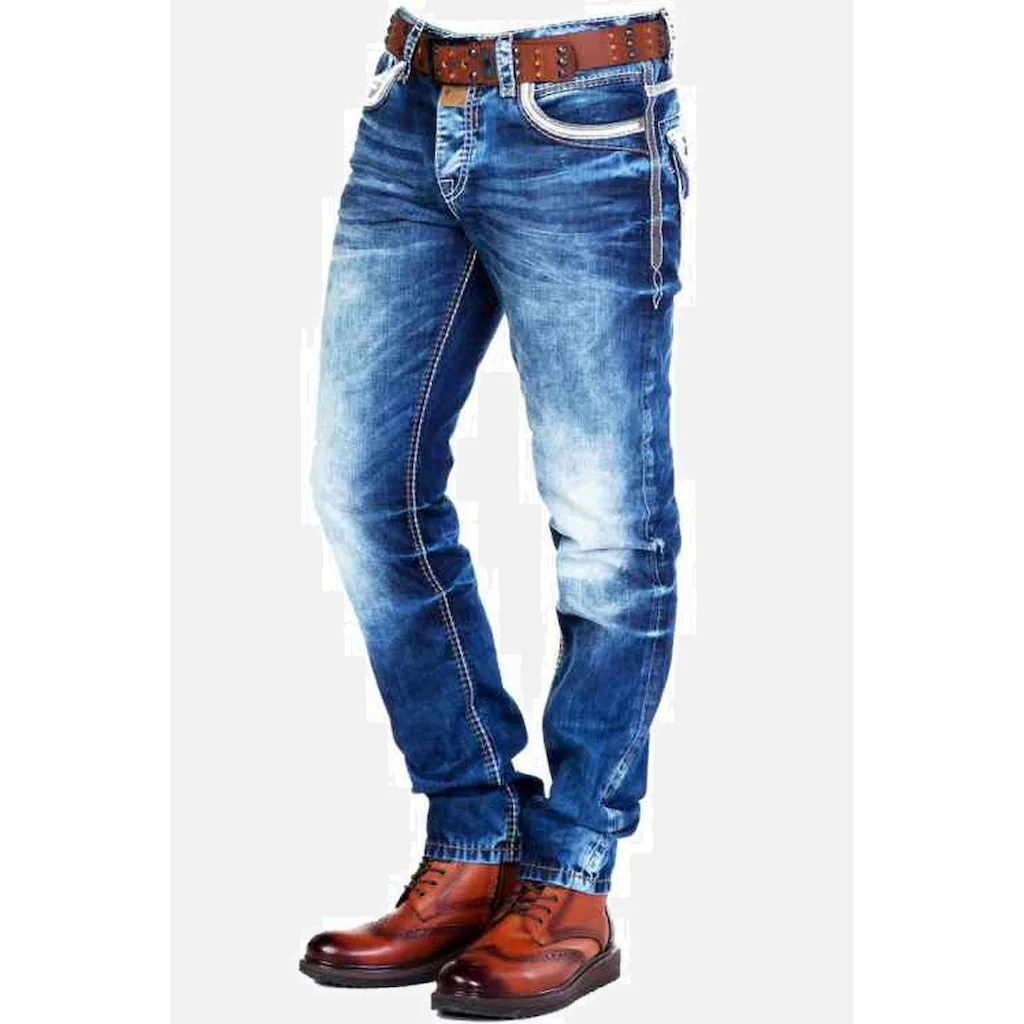 Cipo & Baxx Regular-fit-Jeans »Jeans« in Straight Fit CD-287 ▷ bestellen