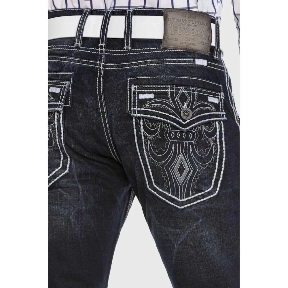 Cipo & Baxx Regular-fit-Jeans »Jeans« Mit Kontrastnähten