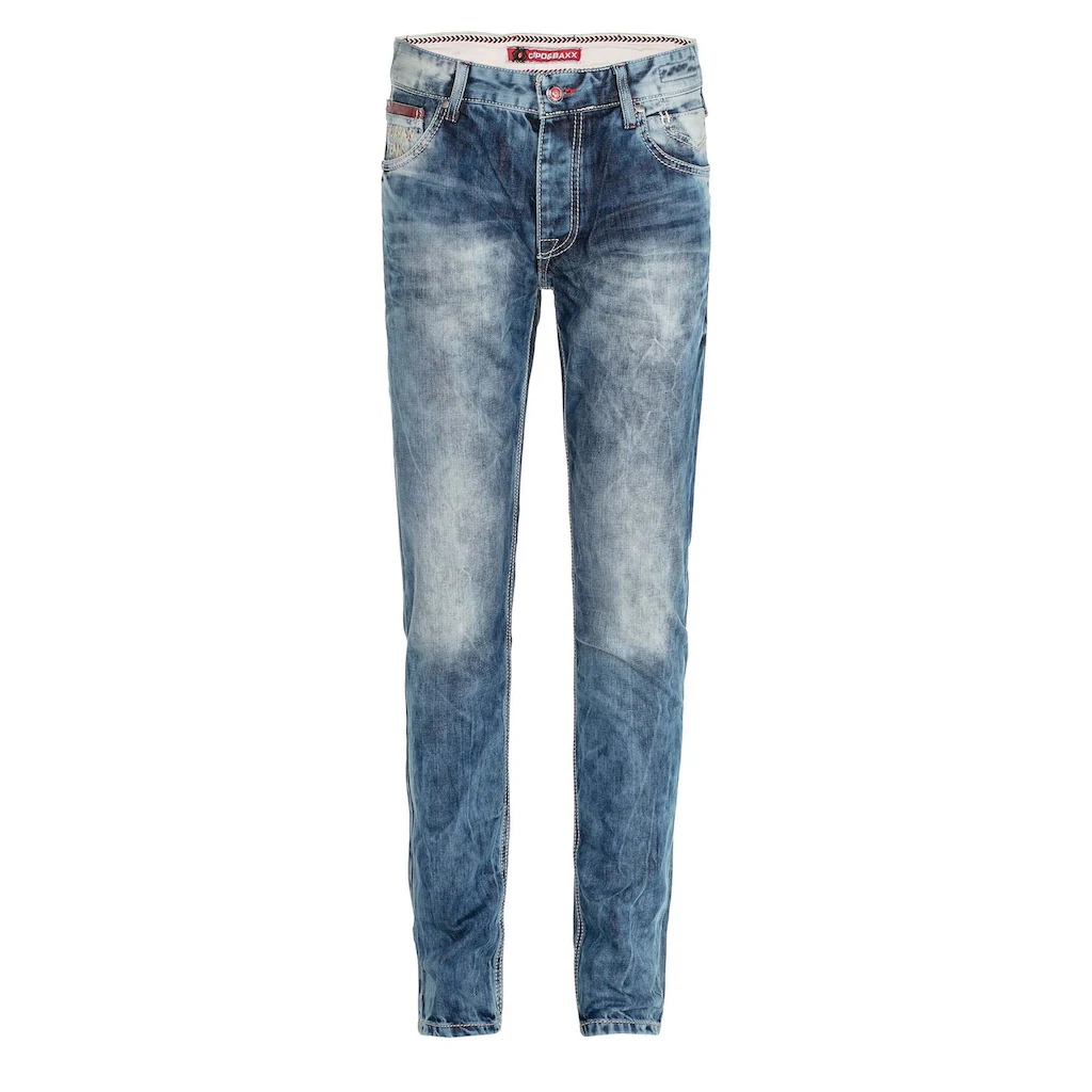 Cipo & Baxx Röhrenjeans »Jeans« Im Used-Look CD-520 ▷ Bestellen