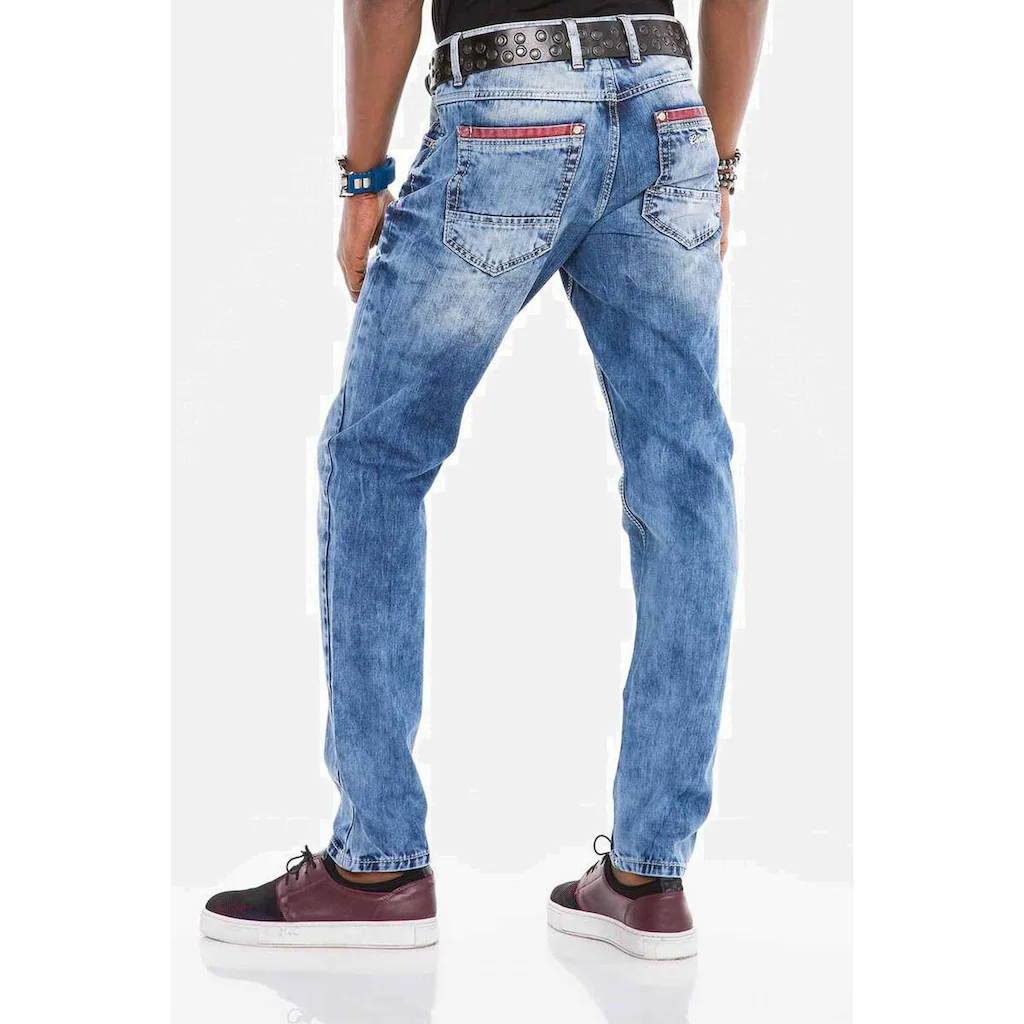Cipo & Baxx Röhrenjeans »Jeans« Im Used-Look CD-520 ▷ Bestellen