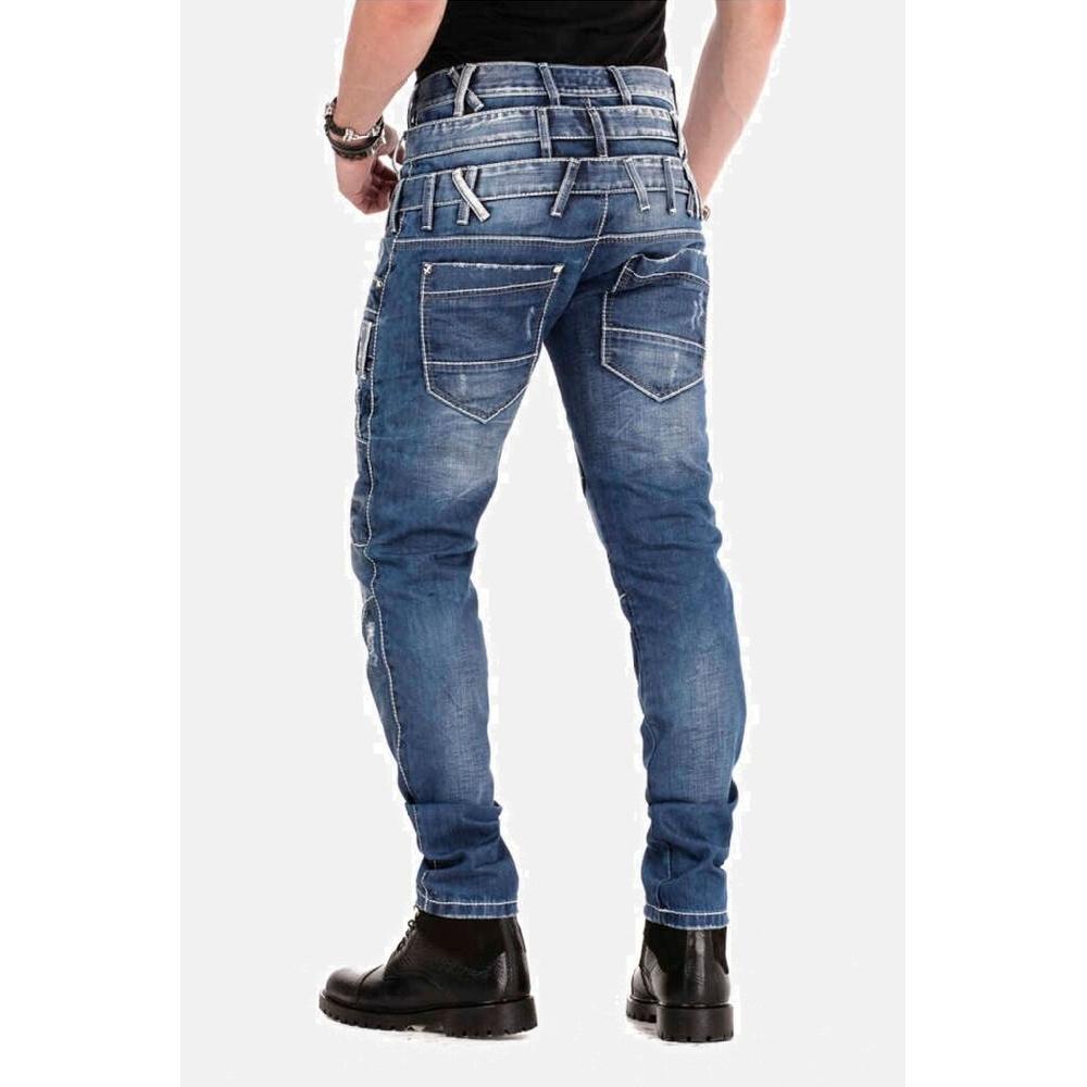 Cipo & Baxx Röhrenjeans »Jeans« Mit Dreifachbund In Straight Fit CD-466 ▷ Bestellen