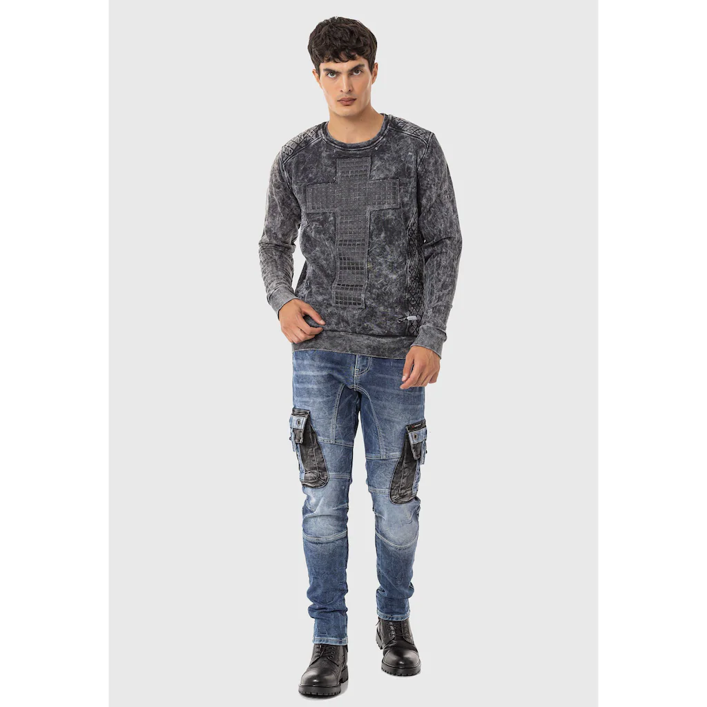 Cipo & Baxx Rundhalspullover »Pullover«