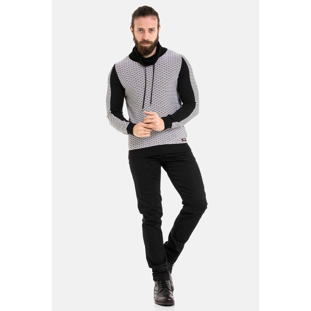 Cipo & Baxx Rundhalspullover »Pullover« Im Modernen Look CP264 ▷ Kaufen