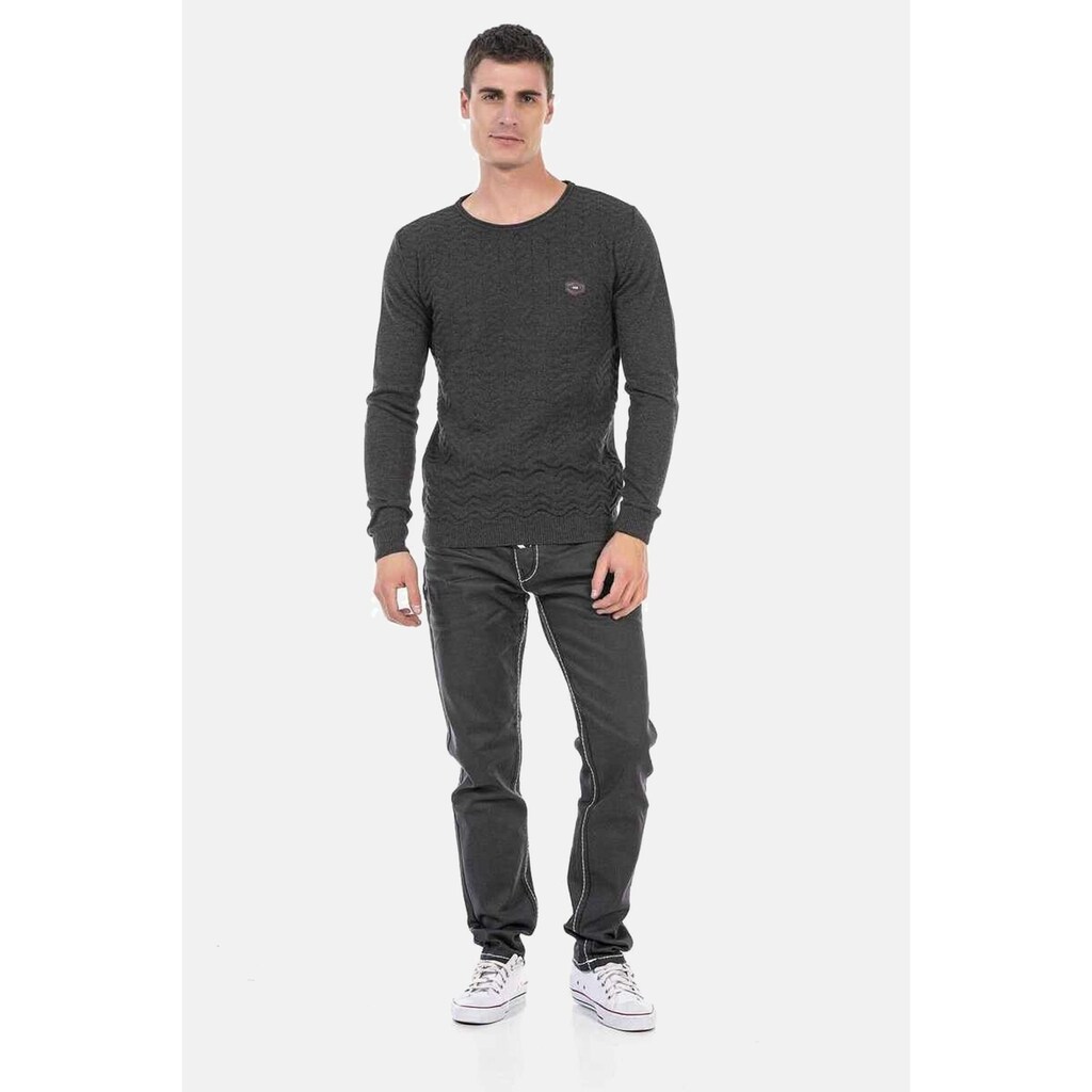 Cipo & Baxx Rundhalspullover »Pullover« ▷ Kaufen
