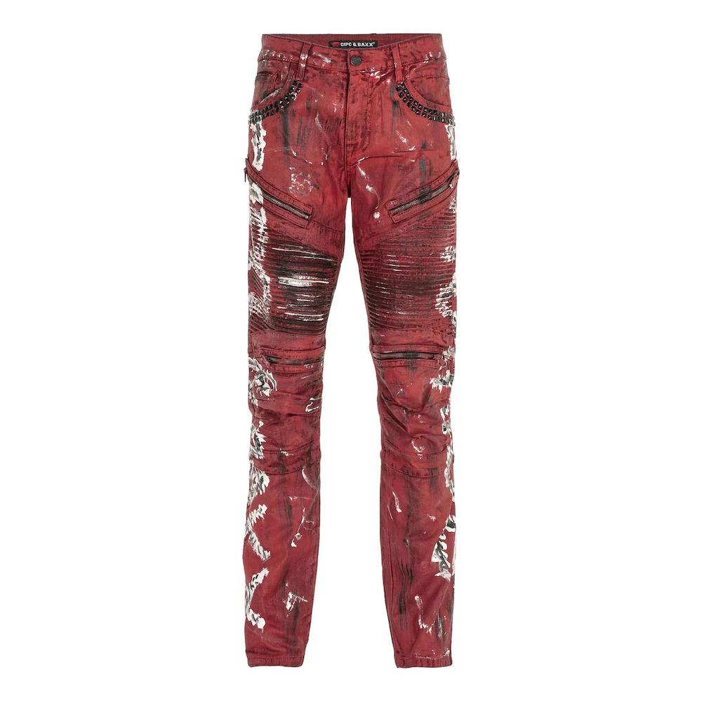 Cipo & Baxx Slim-fit-Jeans »DENIM« Röhrenjeans Mit Farbbeschichtung CD608 ▷ Kaufen