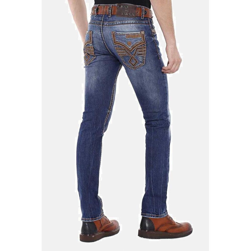Cipo & Baxx Slim-fit-Jeans »Jeans« Mit Bestickten Gesäßtaschen CD-483 ▷ Bestellen