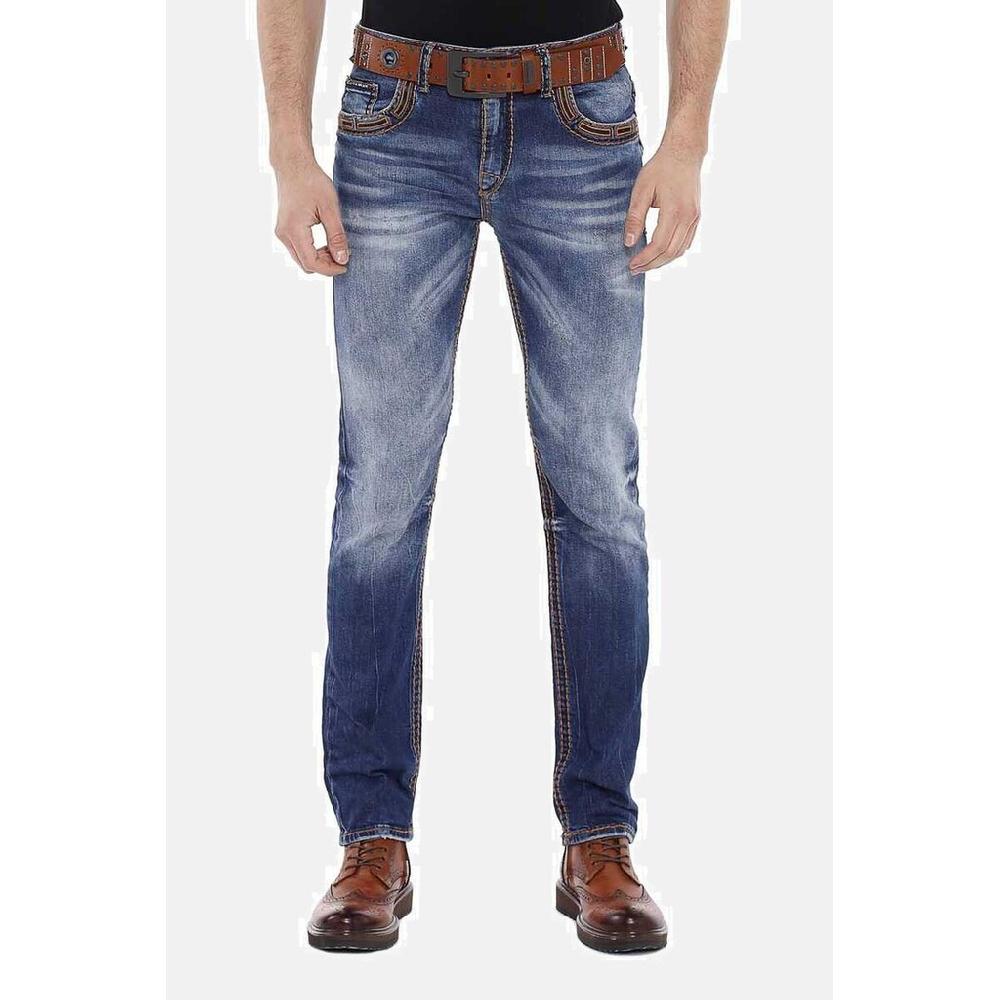 Cipo & Baxx Slim-fit-Jeans »Jeans« mit bestickten Gesäßtaschen CD-483 ▷ bestellen