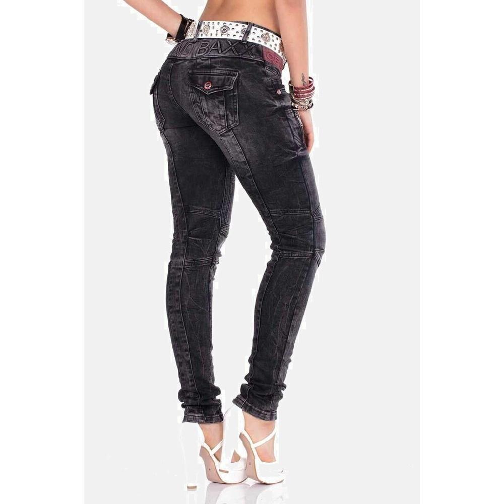 Cipo & Baxx Slim-fit-Jeans »Jeans« Mit Modischen Ziernähten WD358