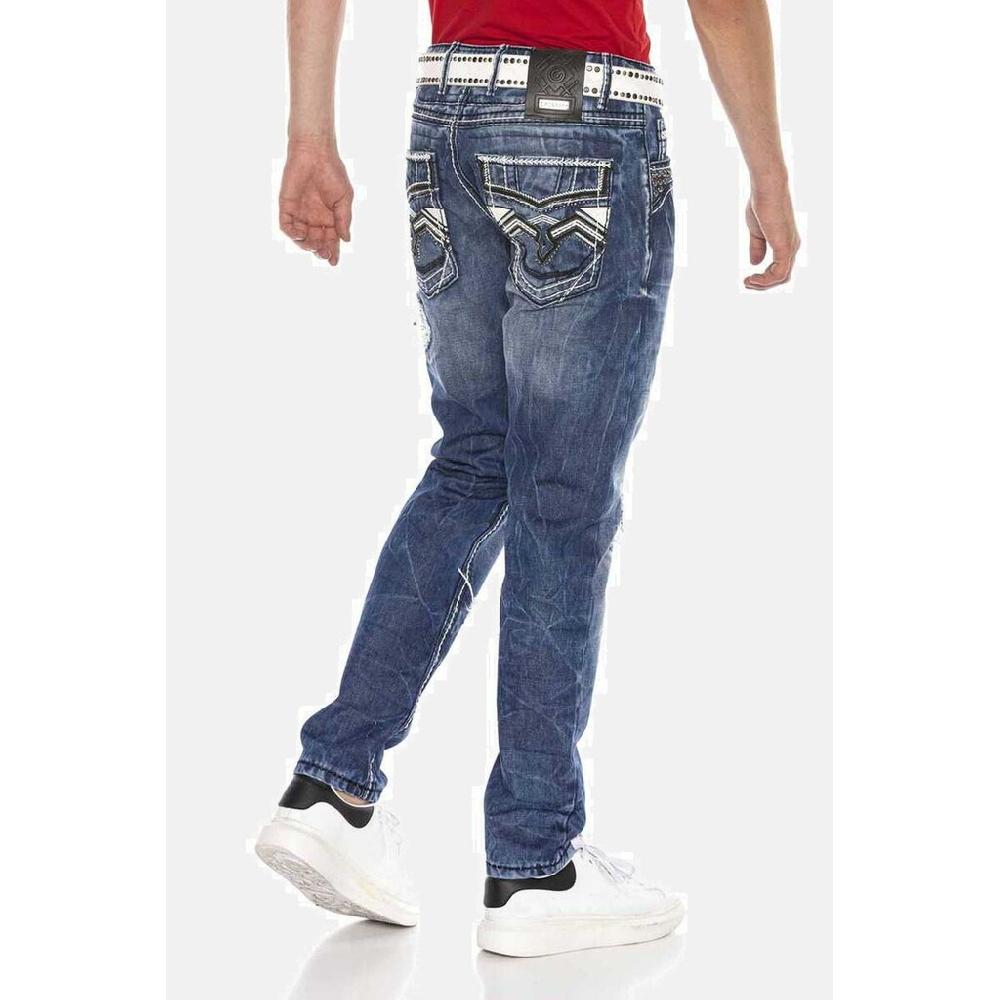 Cipo & Baxx Straight-Jeans »DENIM« Bequeme Jeans Im Angesagten Destroyed-Look CD644 ▷ Für