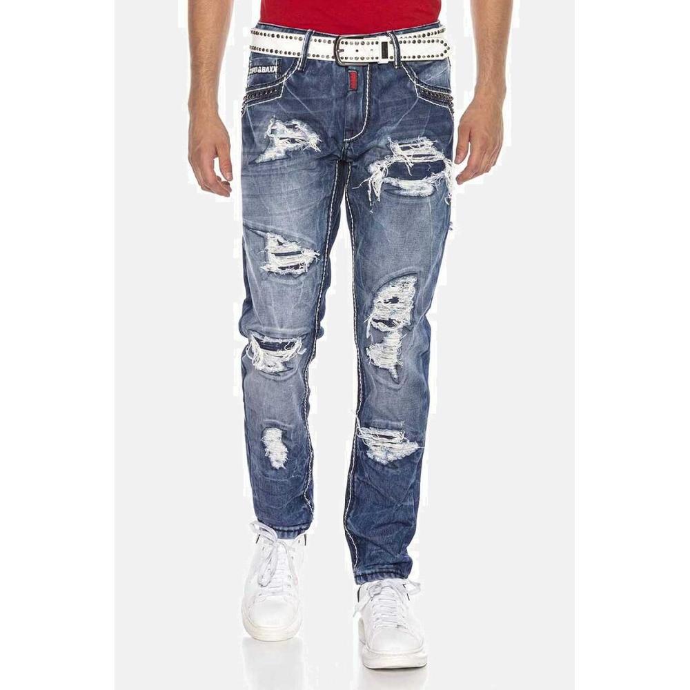 Cipo & Baxx Straight-Jeans »DENIM« bequeme Jeans im angesagten Destroyed-Look CD644 ▷ für