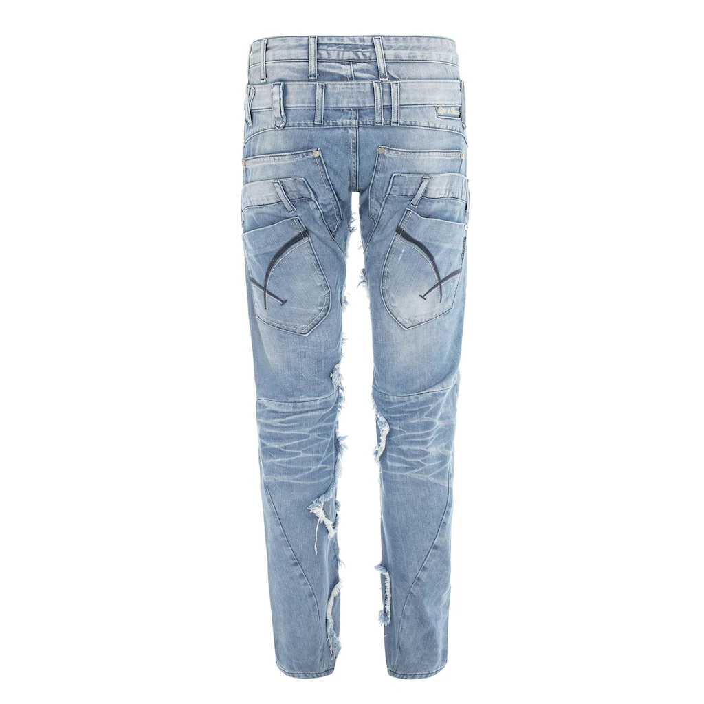 Cipo & Baxx Straight-Jeans »DENIM« Bequeme Jeans Im Trendigen Patchwork-Design CD617 ▷ Kaufen
