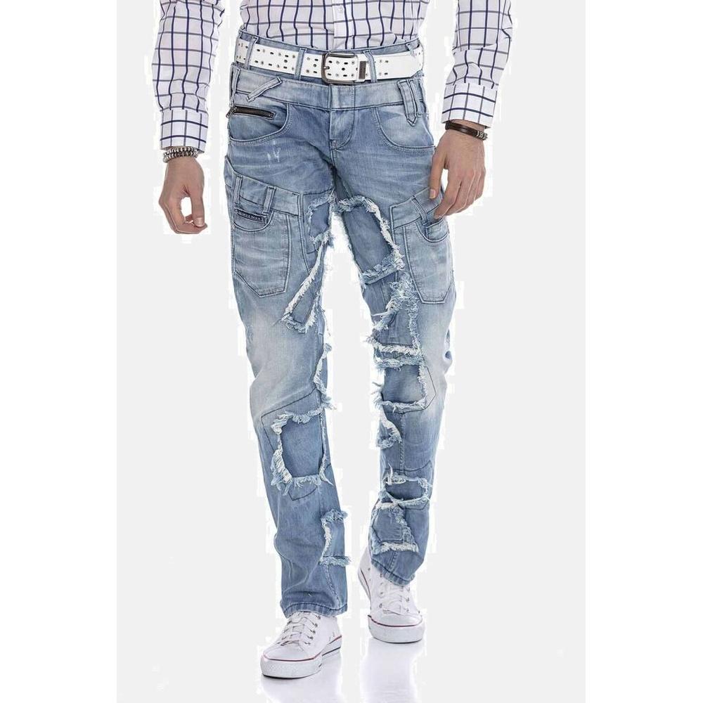 Cipo & Baxx Straight-Jeans »DENIM« bequeme Jeans im trendigen Patchwork-Design CD617 ▷ kaufen
