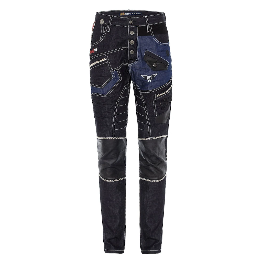 Cipo & Baxx Straight-Jeans »DENIM« Straight Fit-Jeans Im Stylischen Design CD639 ▷ Kaufen