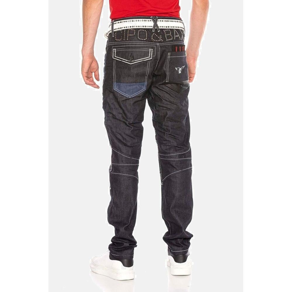 Cipo & Baxx Straight-Jeans »DENIM« Straight Fit-Jeans Im Stylischen Design CD639 ▷ Kaufen