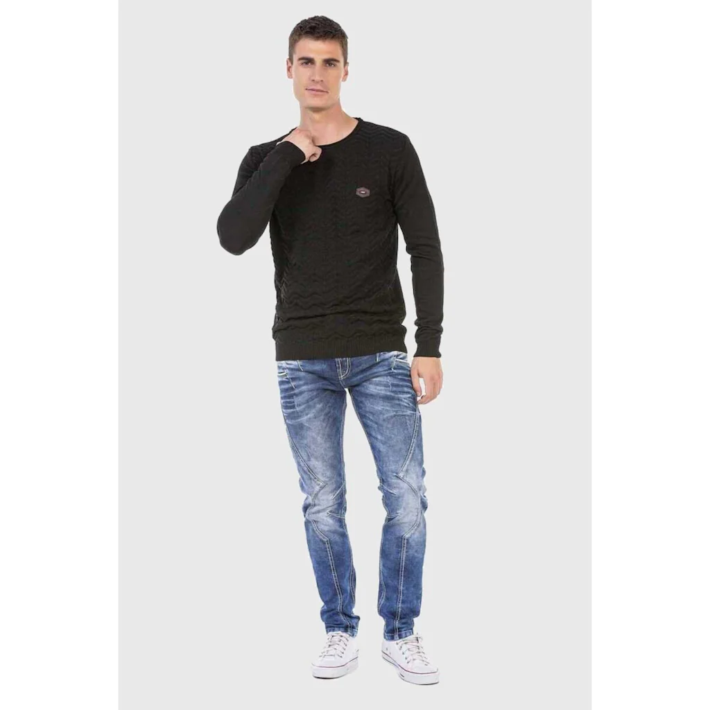Cipo & Baxx Straight-Jeans »Jeans« Im Trendigen Design