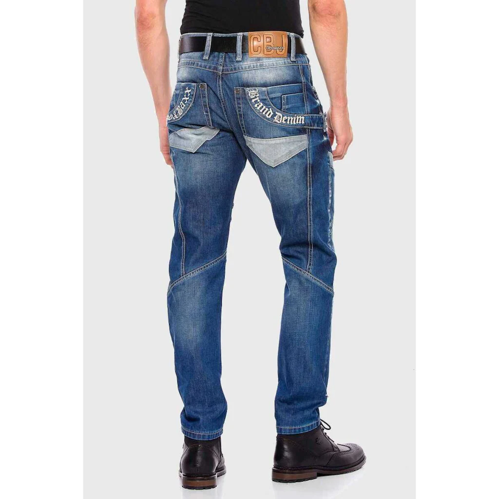 Cipo & Baxx Straight-Jeans »JEANS« In Straight-Fit