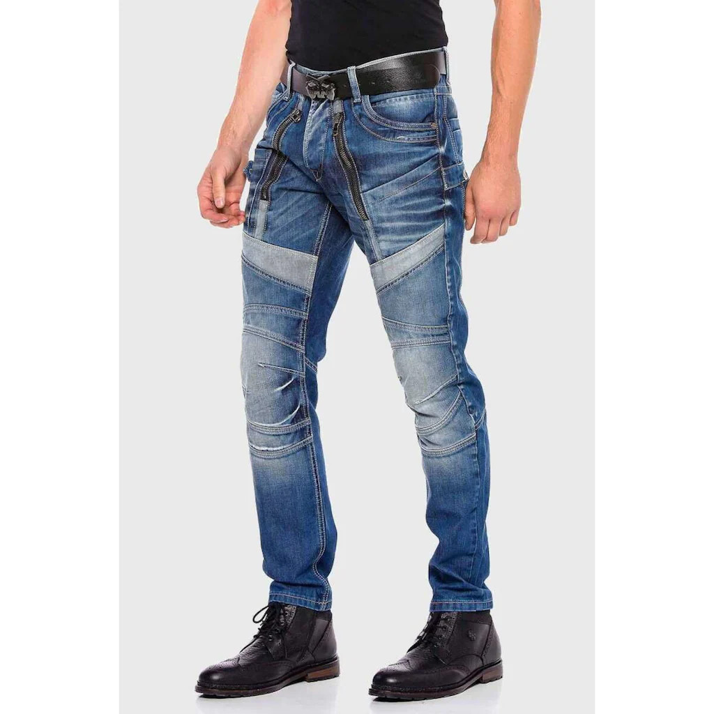 Cipo & Baxx Straight-Jeans »JEANS« in Straight-Fit
