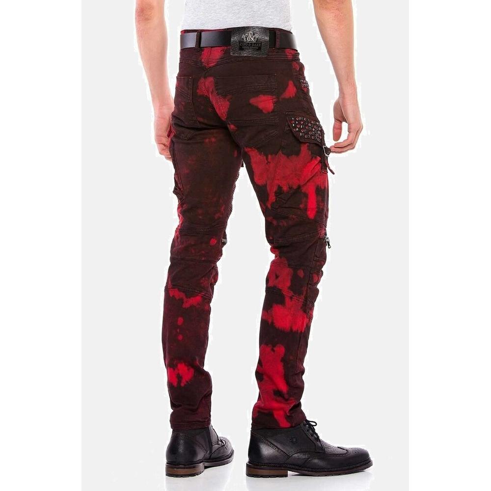 Cipo & Baxx Straight-Jeans »Jeans« Mit Biker- Und Punk-Elementen CD558 ▷ Für