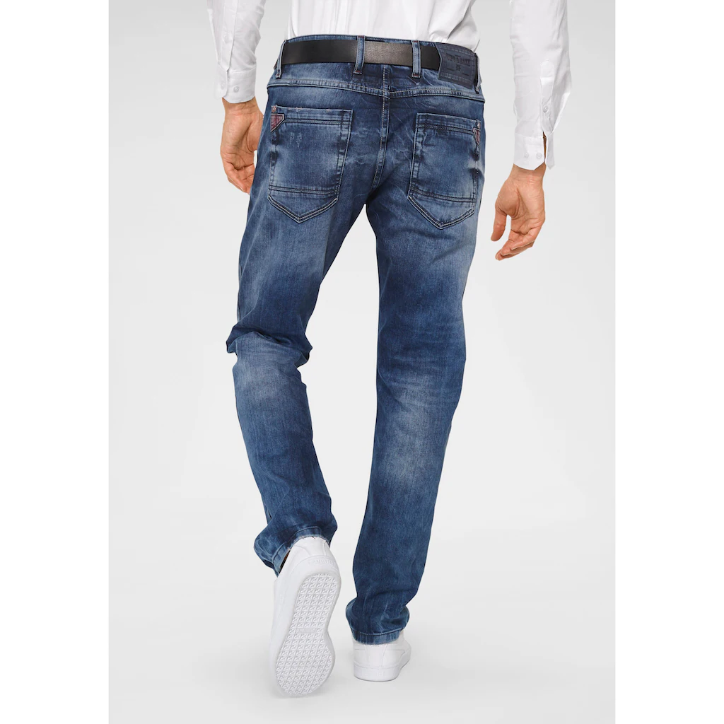 Cipo & Baxx Straight-Jeans »Red Dot« ▷ Kaufen