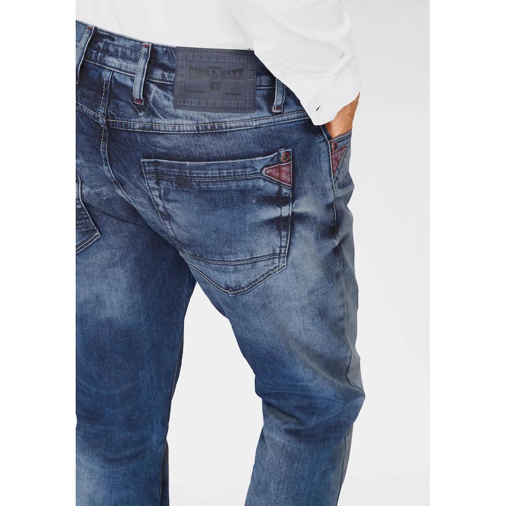 Cipo & Baxx Straight-Jeans »Red Dot« ▷ Kaufen