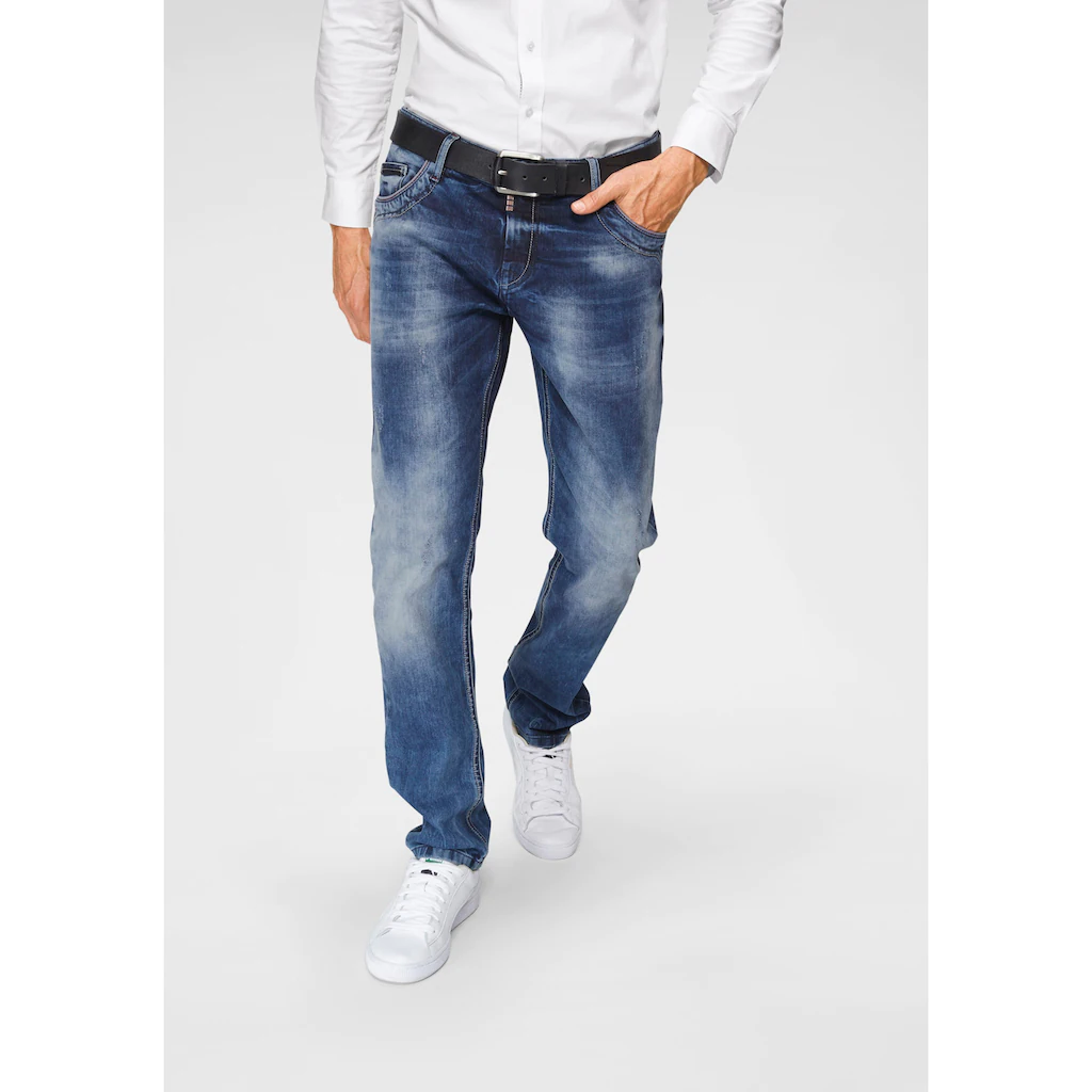 Cipo & Baxx Straight-Jeans »Red Dot« ▷ kaufen