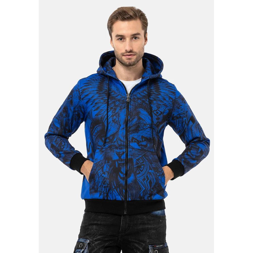 Cipo & Baxx Sweatjacke »Jacken« mit auffälligem Print CL559 ▷ bestellen