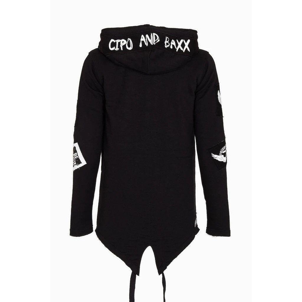Cipo & Baxx Sweatjacke »Sweatjacke« Mit Coolen Stickereien CL-240 ▷ Für