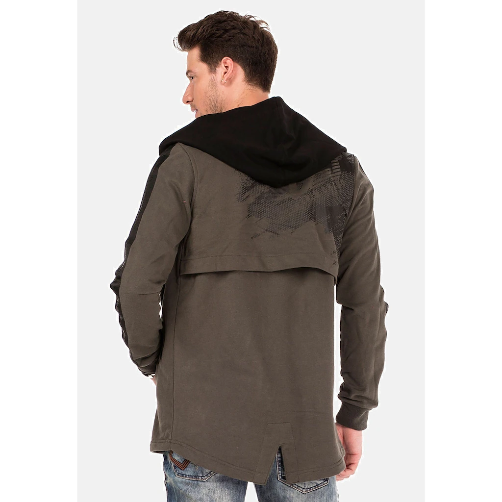 Cipo & Baxx Sweatjacke »Sweatjacke« Mit Layeroptik CL-305 ▷ Kaufen