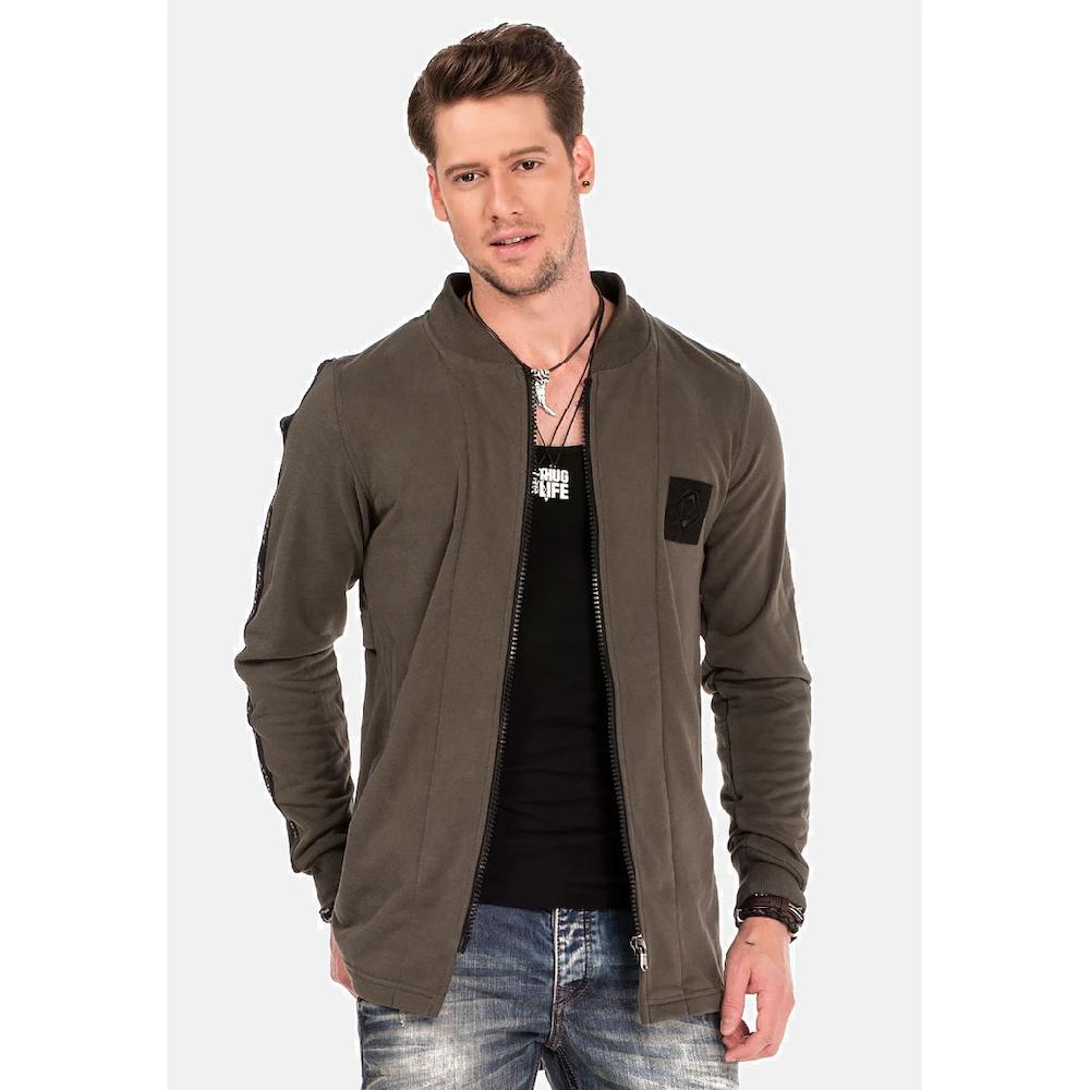 Cipo & Baxx Sweatjacke »Sweatjacke« mit Layeroptik CL-305 ▷ kaufen