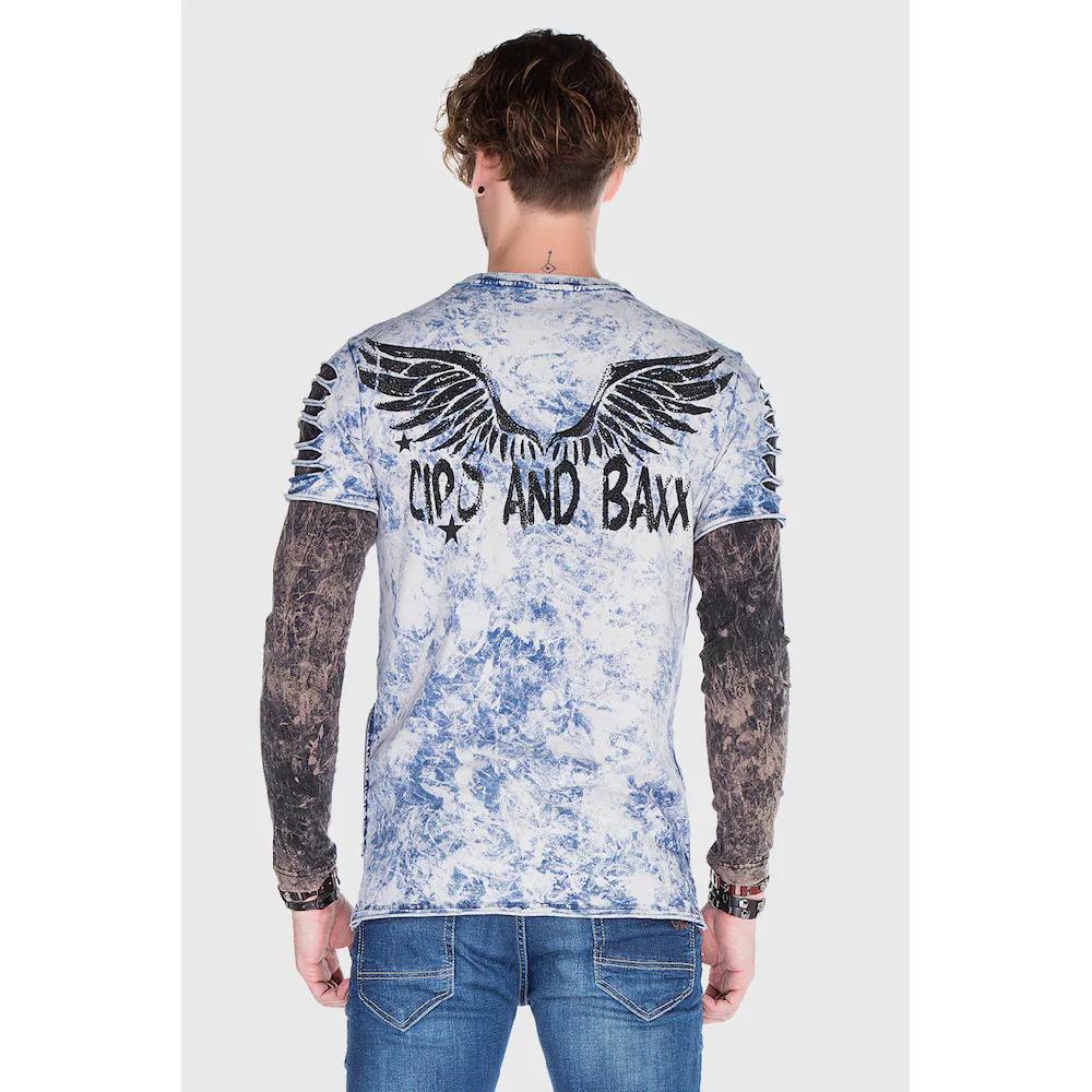 Cipo & Baxx T-Shirt »Sweatshirt« Im Lässigen Look