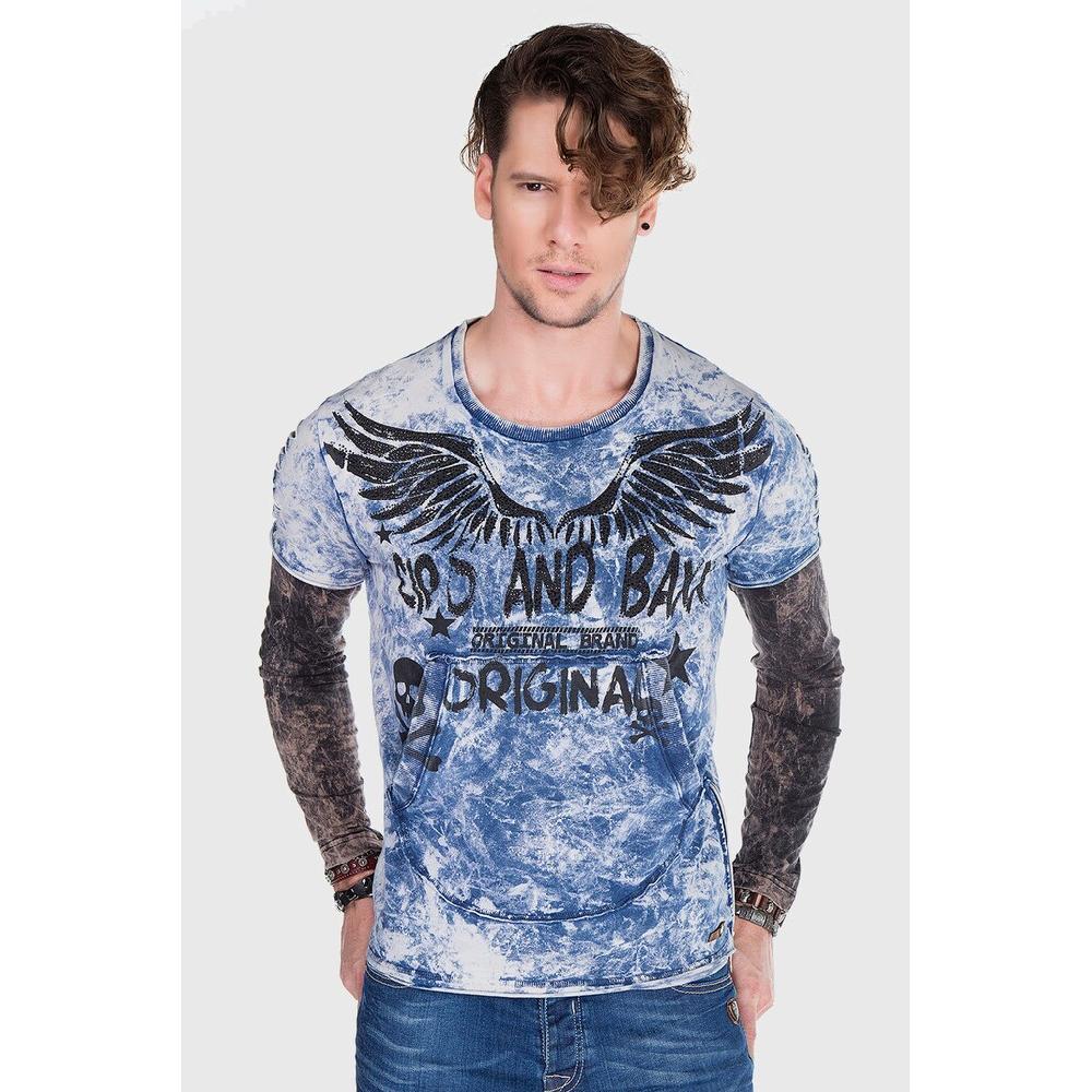 Cipo & Baxx T-Shirt »Sweatshirt« im lässigen Look