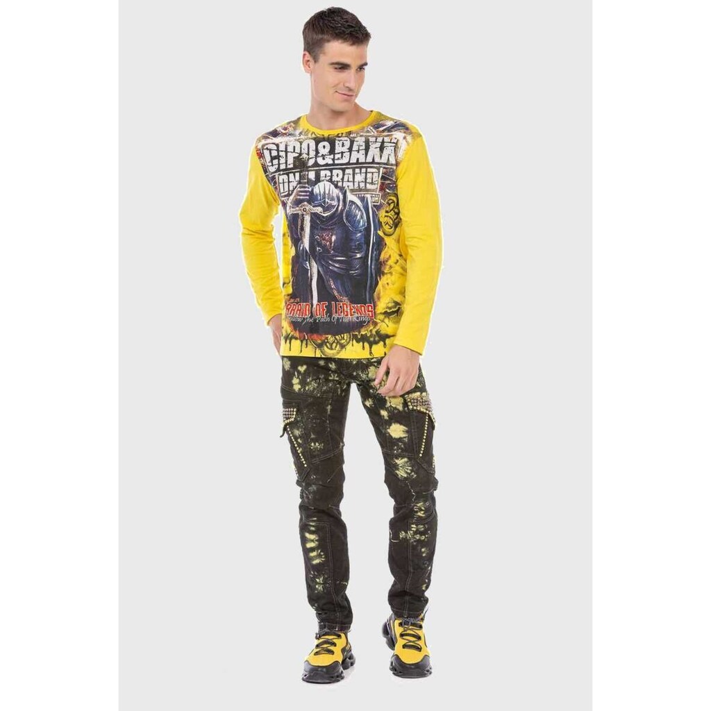 Cipo & Baxx T-Shirt »Sweatshirts« Mit Coolem Print