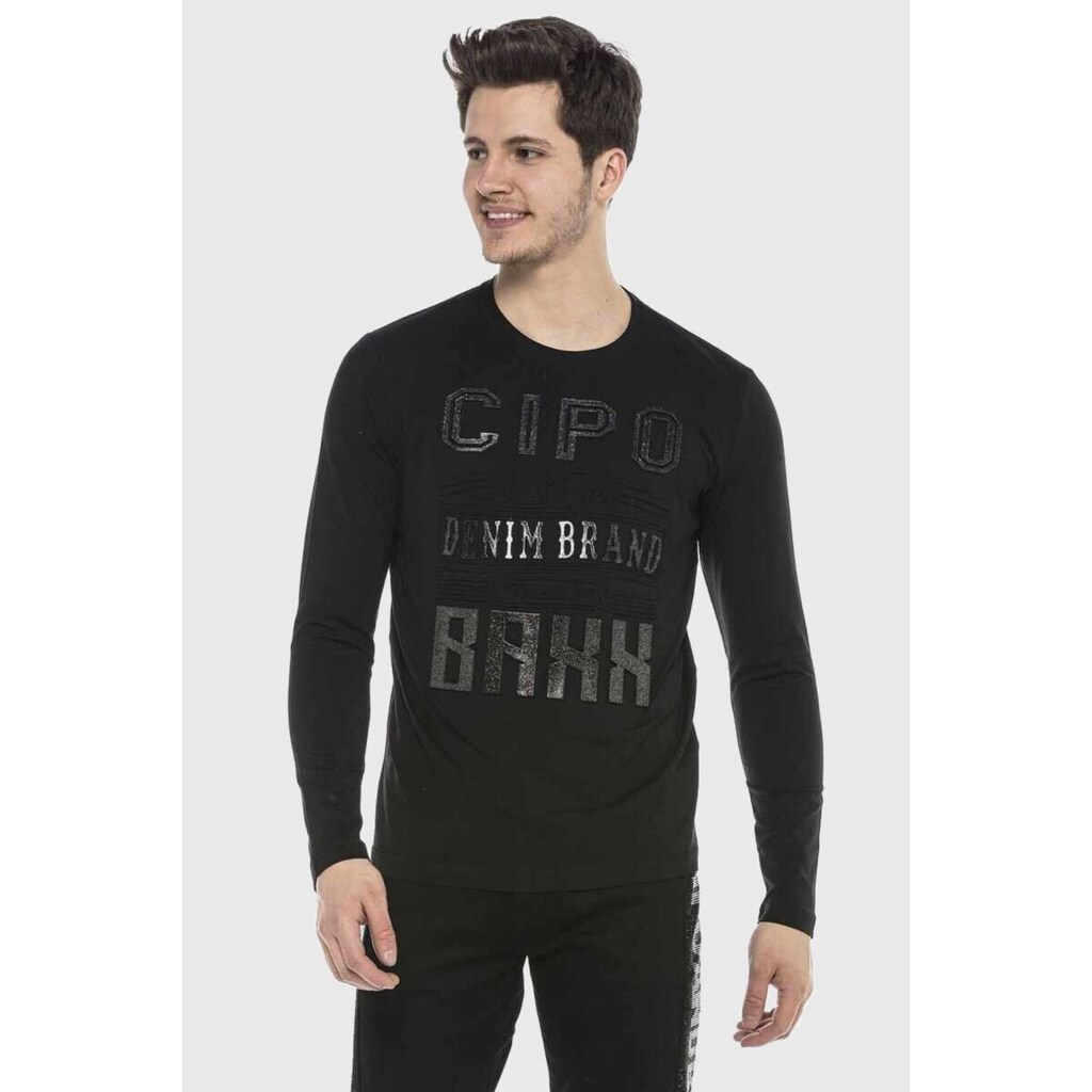 Cipo & Baxx T-Shirt »Sweatshirts« mit coolem Print