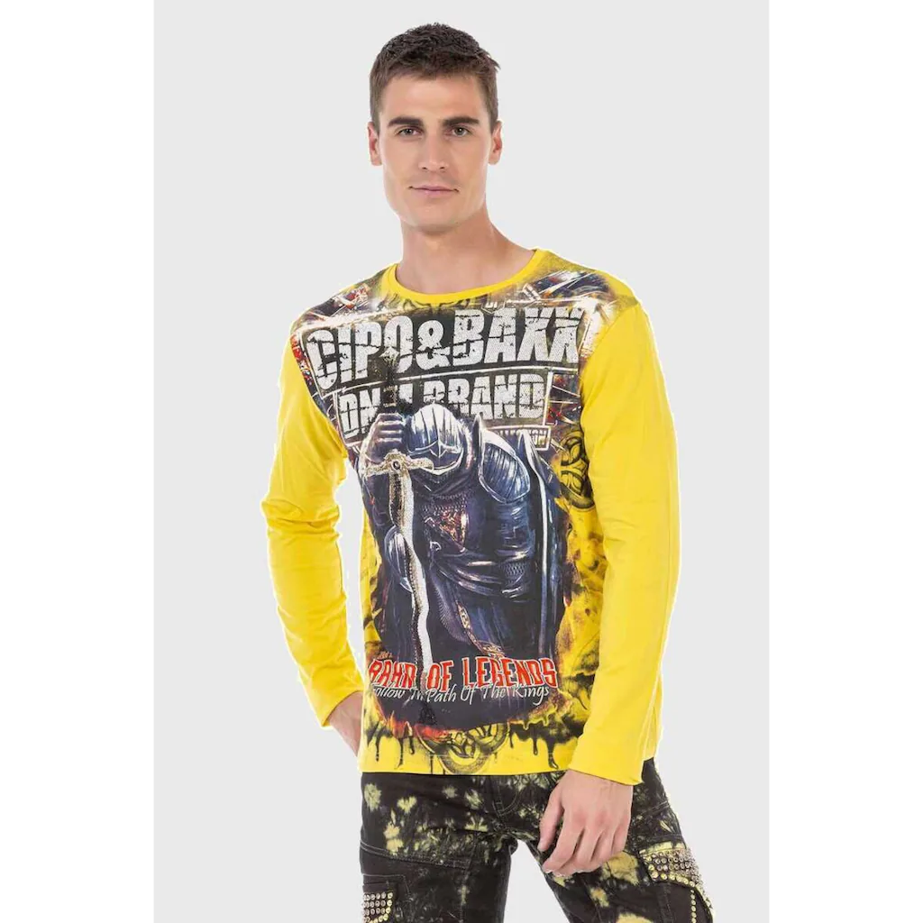Cipo & Baxx T-Shirt »Sweatshirts« mit coolem Print