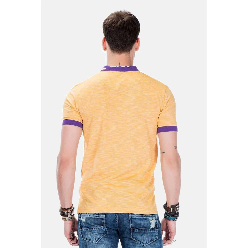 Cipo & Baxx T-Shirt »T-Shirts« Mit Melierter Optik CT-416 ▷ Bestellen