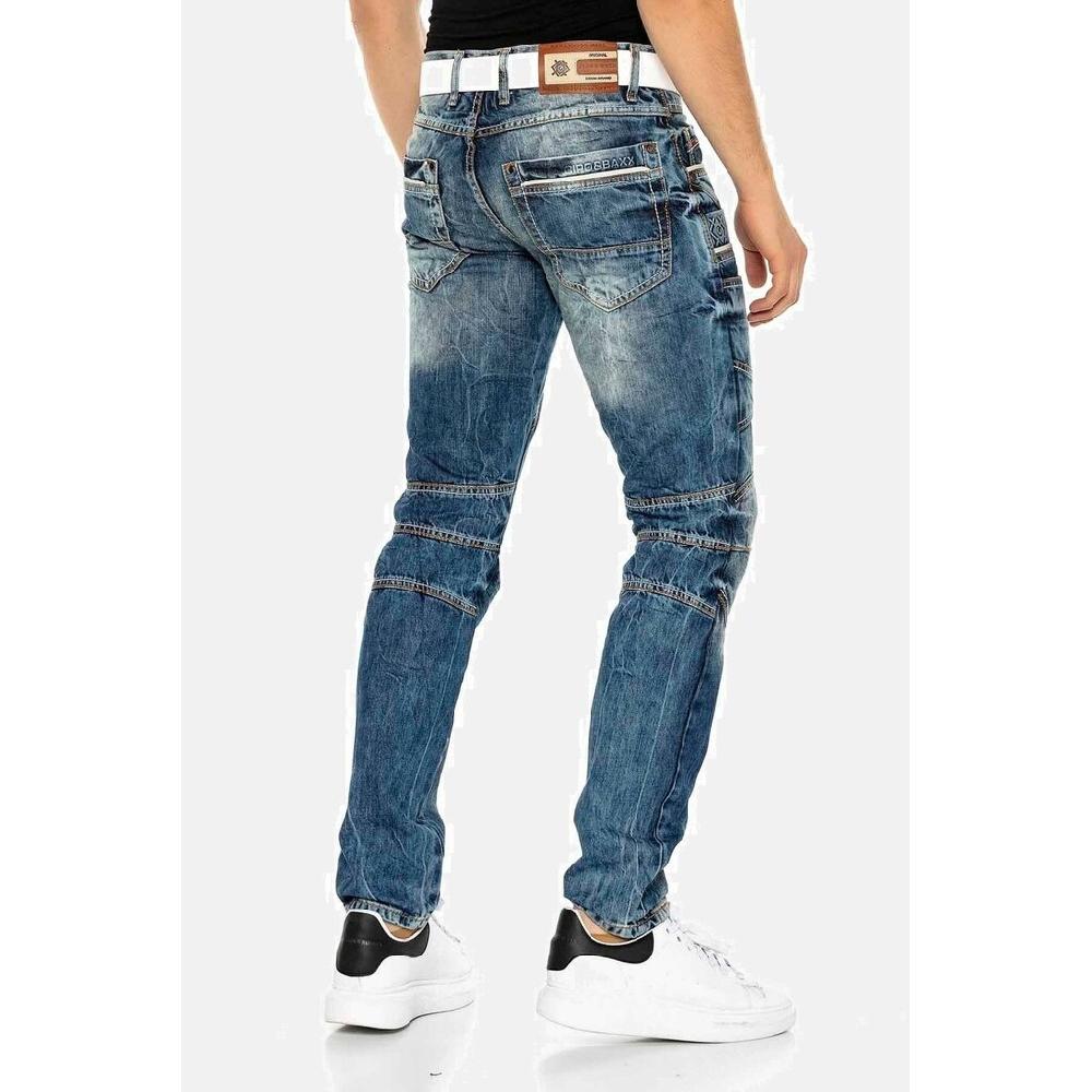 Cipo & Baxx Tapered-fit-Jeans »Jeans« Mit Kontrastnähten Und Seitentaschen CD-391 ▷ Bestellen