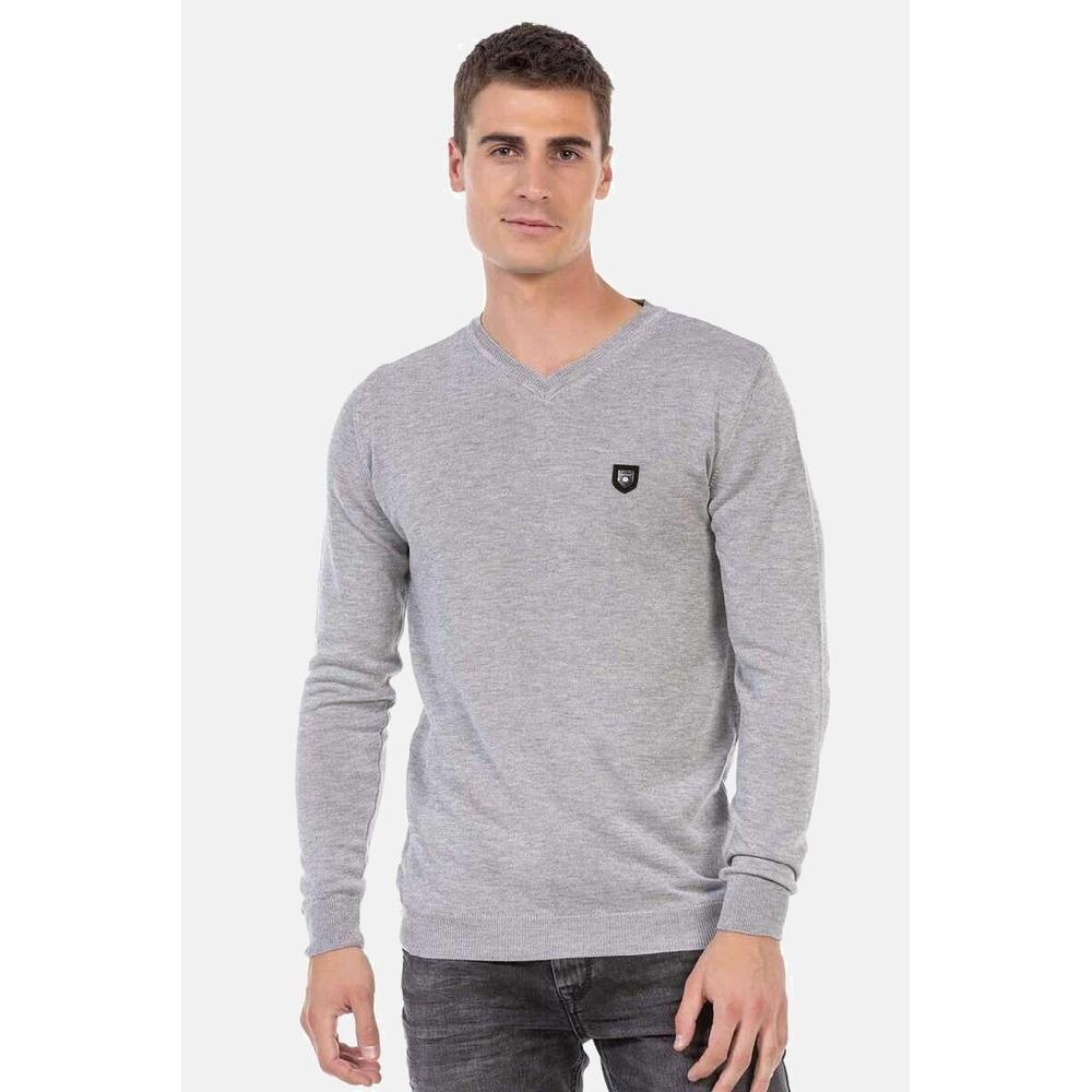 Cipo & Baxx V-Ausschnitt-Pullover »Pullover« mit V-Ausschnitt CP242 ▷ kaufen