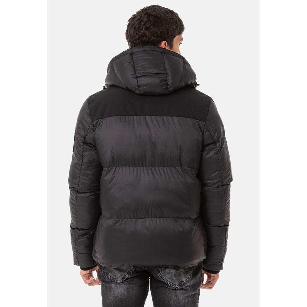 Cipo & Baxx Winterjacke »Jacke« Mit Kapuze Im Kontrast-Look