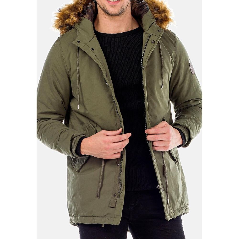 Cipo & Baxx Winterjacke »Jacke« Mit Kapuze Mit Kordelzug Zur Taillierung CM150 ▷ Bestellen