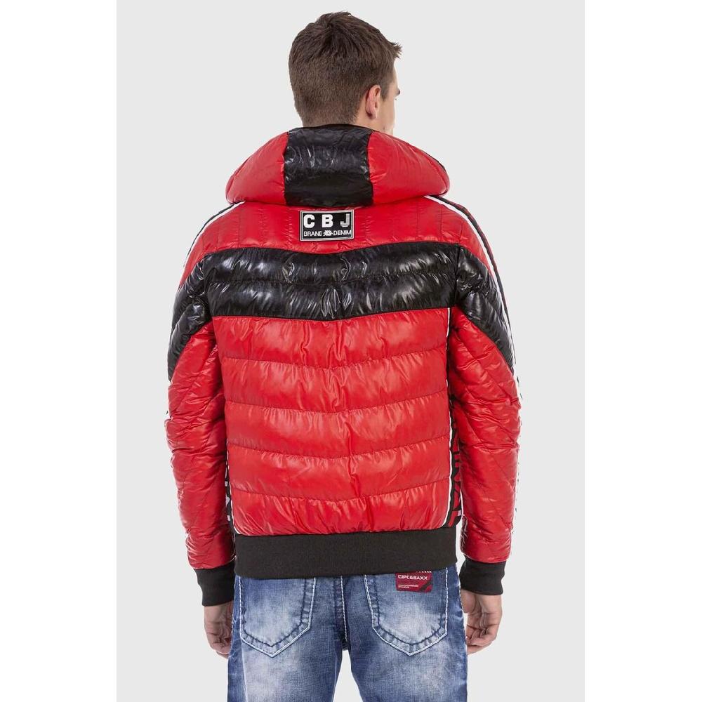 Cipo & Baxx Winterjacke »Jacke« Mit Kapuze Mit Modischer Steppung