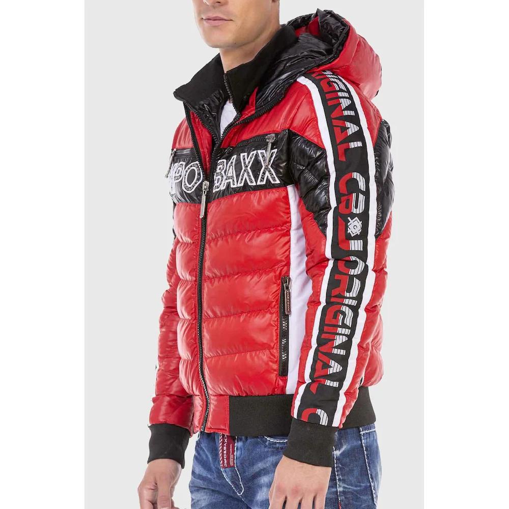Cipo & Baxx Winterjacke »Jacke« Mit Kapuze Mit Modischer Steppung