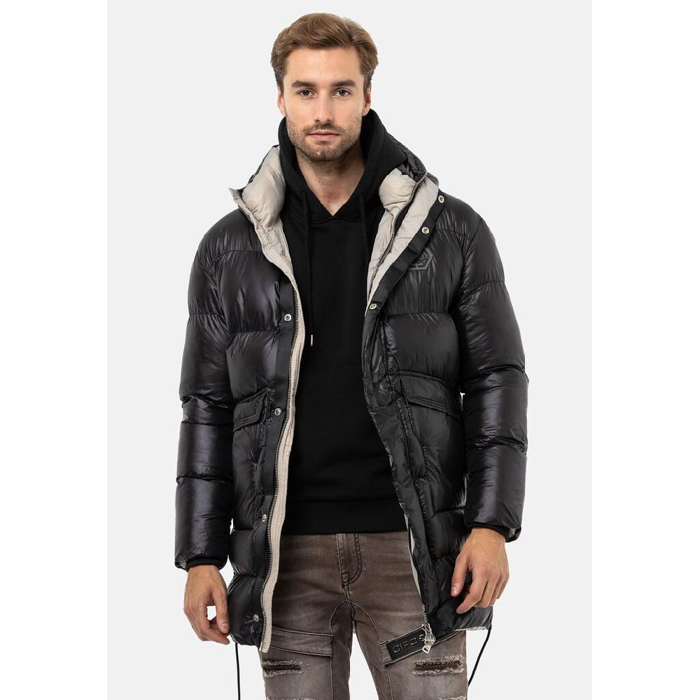 Cipo & Baxx Winterjacke »Jacke« mit Kapuze mit seitlichen Schlitzen