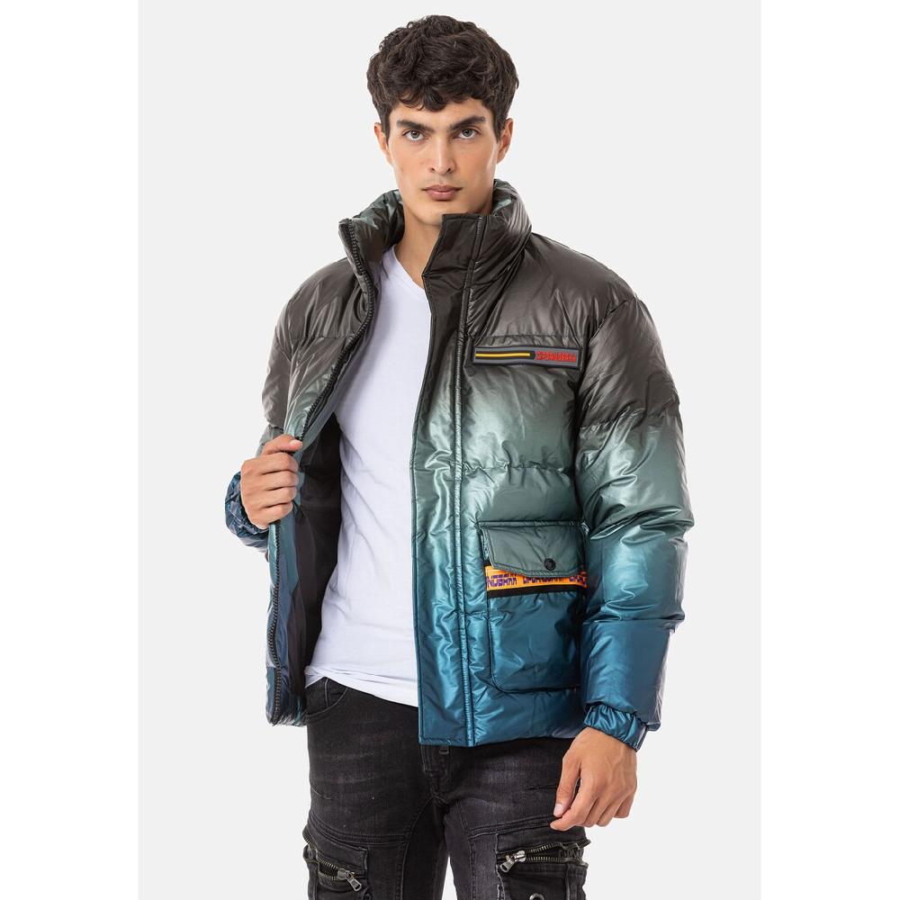 Cipo & Baxx Winterjacke »Jacke« Ohne Kapuze Mit Farbverlauf-Muster