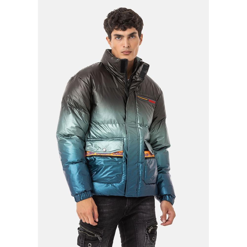 Cipo & Baxx Winterjacke »Jacke« ohne Kapuze mit Farbverlauf-Muster